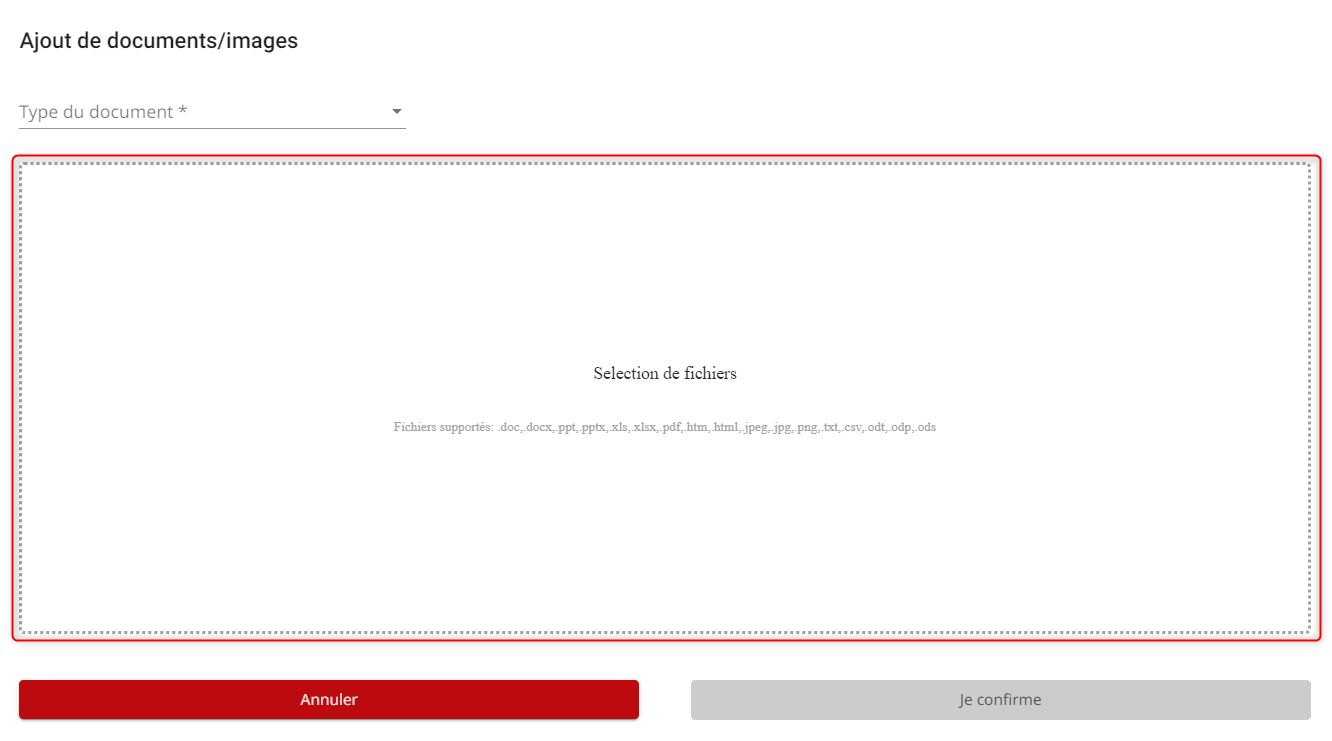 glisser un doc fichiers joints