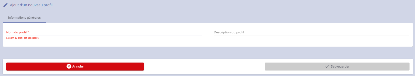 ajouter profil