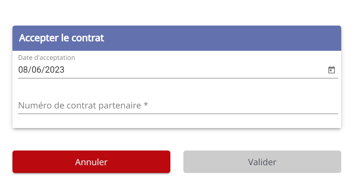 menu contrat accepté
