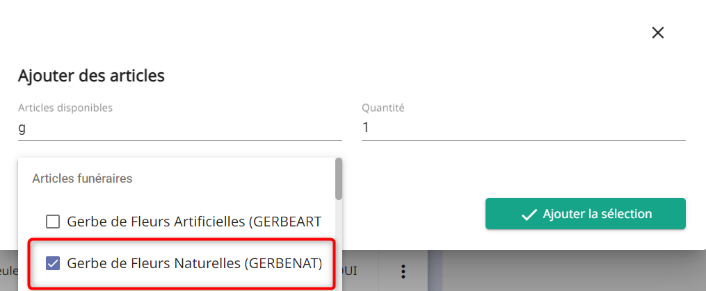 gerbe de fleurs