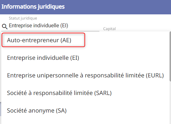 statuts juridiques 