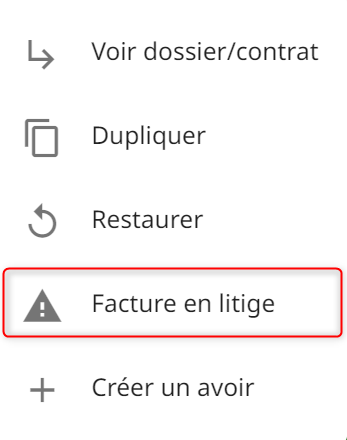 litige facture