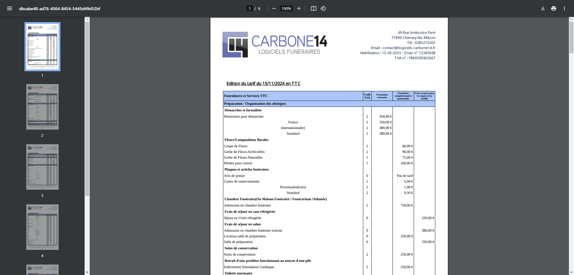 Tarif
